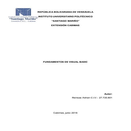 Informe programacion 10% adrian reinoza