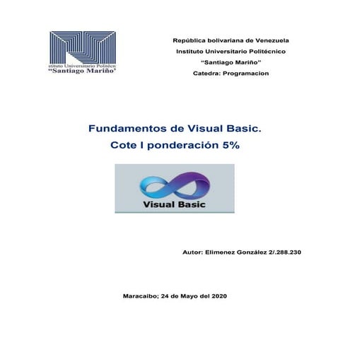 Informe programación Elimenez gonzalez