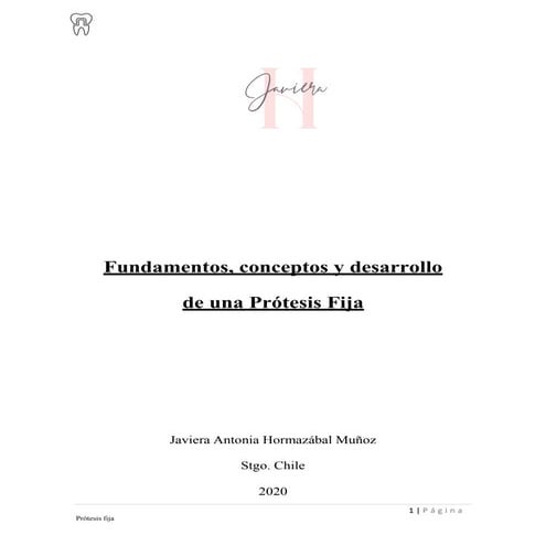 Informe protesis fija   javiera hormazabal