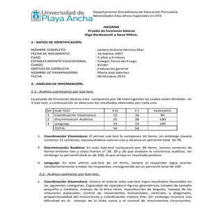 Informe prueba funciones basicas