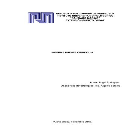 Informe puente orinoquia
