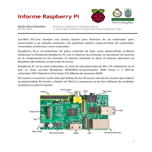 Informe raspberrypi