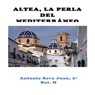 Informe sector turismo en Altea. An...