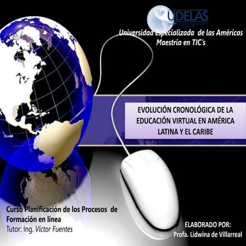 Informe  sobre evolución cronológica de la educación virtual en América Latin...