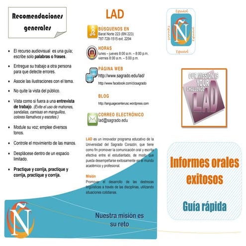 Informes orales exitosos