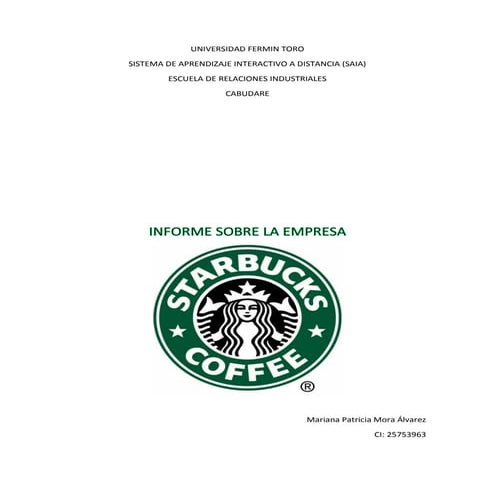 Informe starbucks