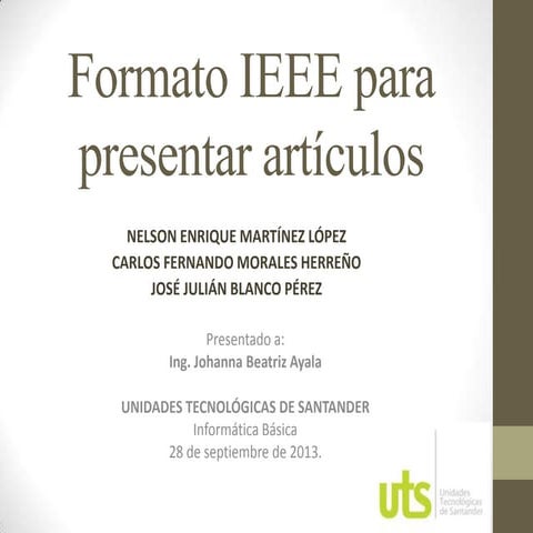 FORMATO IEEE | PDF