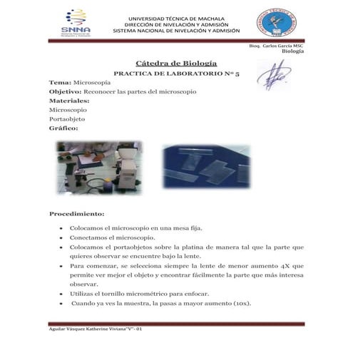 MICROSCOPIA (Informe)