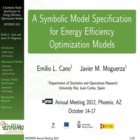 A Symbolic Model Specification for Energy Efficiency Optimization ...