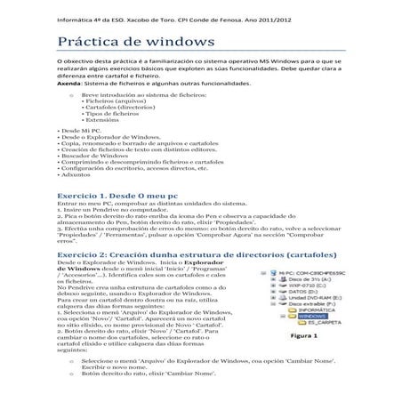 Informática 1. Práctica de windows