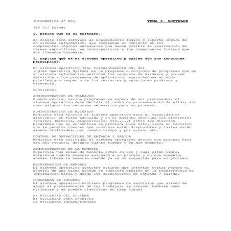 Informática 4º eso                               tema 3