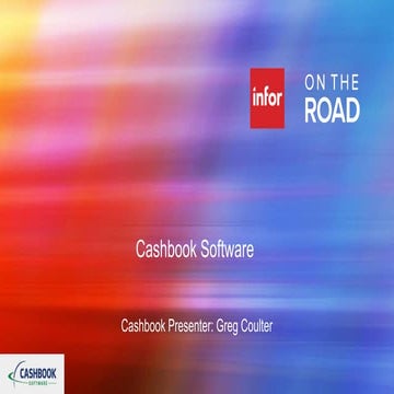 Infor on the Road 2013 Cashbook SEPA