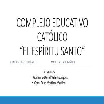 PRESENTACION INFORMATICA