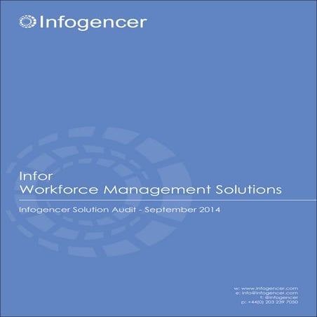 Infor Workforce Management Solutions