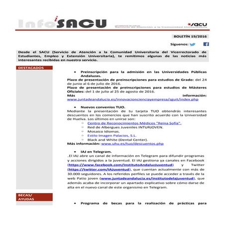Info sacu