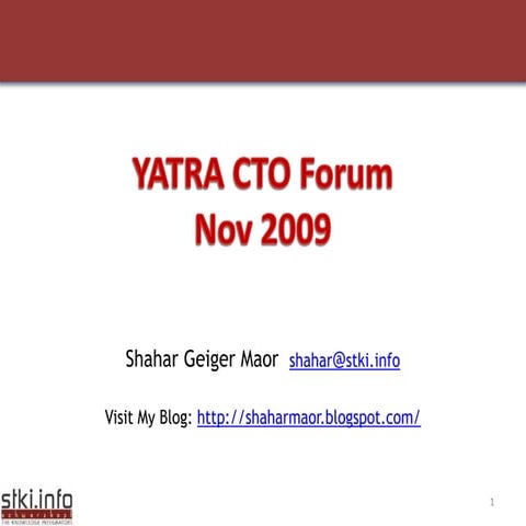 Info Sec   C T O Forum   Nov 2009   V1