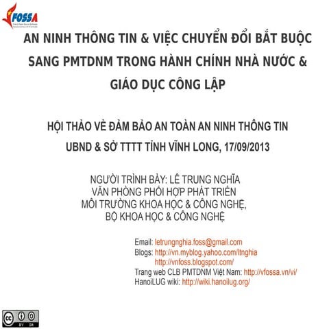 Info sec foss-mandatmigration-sep-2013