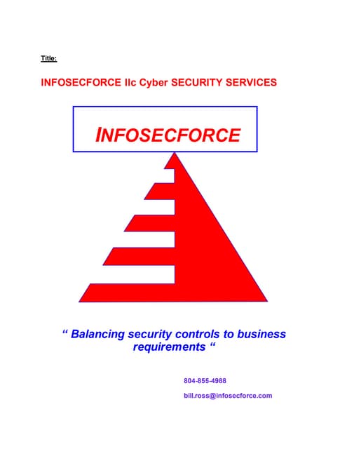 INFOSECFORCE llc security services