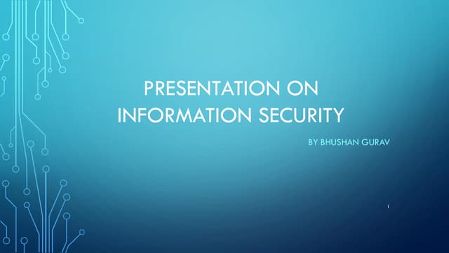 Information security | PDF