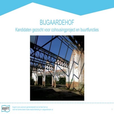 Cohousingoproep sogent Bijgaardehof