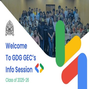 GDGoC Goa College Of Engineering info session | PPTX