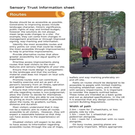 Routes - Sensory Therapy Gardens Fact Sheet