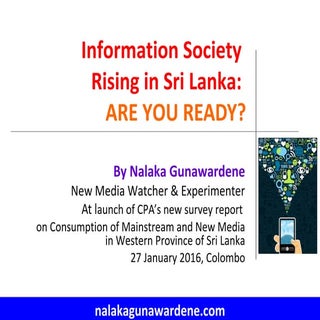 Info Society Rising in Sri Lanka: A...