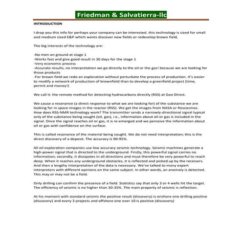 Infos y pricing studies brownfields for refurbish 