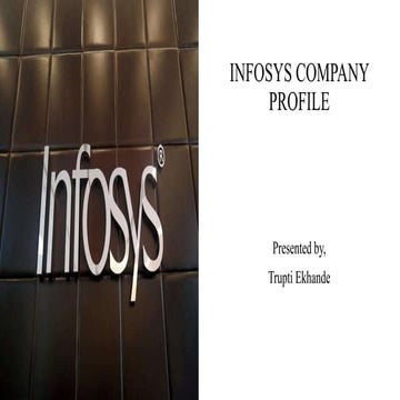Company Profile of the Infosys