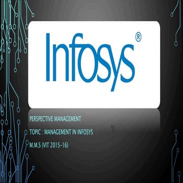 Infosys -  principles of management - copy