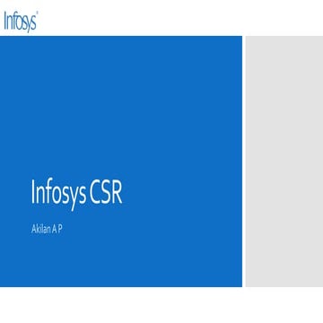 Infosys csr
