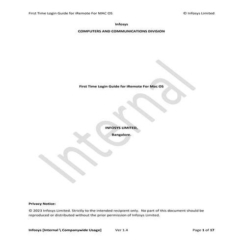 Comprehensive First Time Login Guide for iRemote on Mac OS | PDF