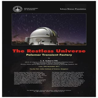 Public Lecture: The Restless Univer...