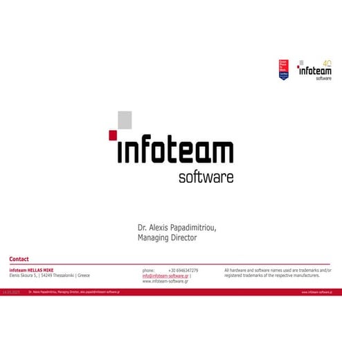 infoteam HELLAS company profile 2025 presentation