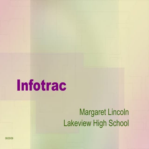 Gale Infotrac Update