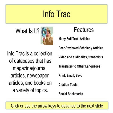 Infotrac tutorial | PPT