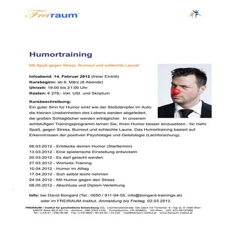 Humortraining in Wien 2012