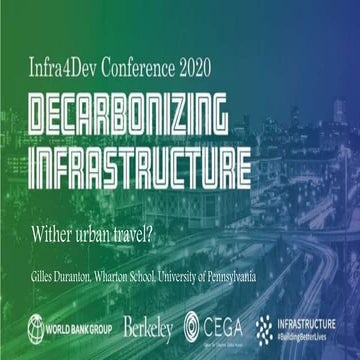Pathways to Decarbonization & Digital Innovation in Transport: Wither Urban T...
