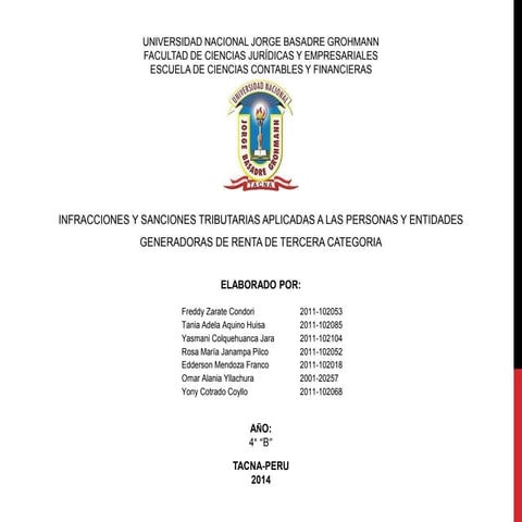 Infracciones y sanciones tributarias   tabla i