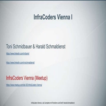 InfraCoders I