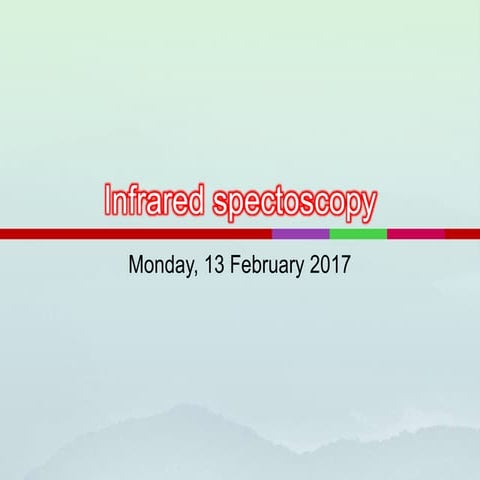 Infrared spectoscopy