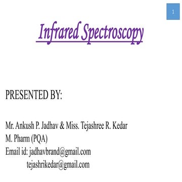 Infrared spectroscopy