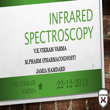 Infrared spectroscopy(IR) & FTIR (Analytical Technique)