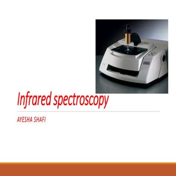 Infrared spectroscopy