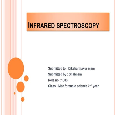Infrared spectroscopy