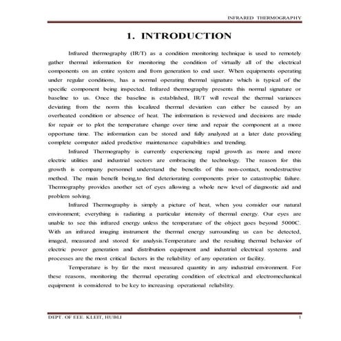 Infrared thermography