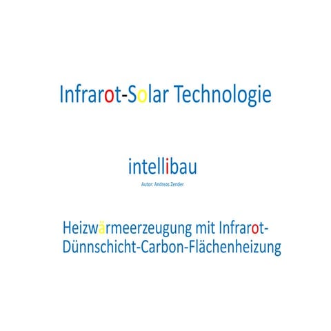 Infrarot solar technologie