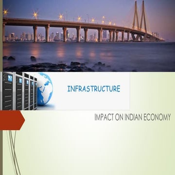 Infrastructure impact on Indian economy