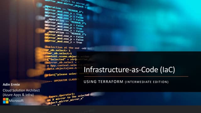 Infrastructure-as-Code (IaC) Using Terraform (Intermediate Edition)