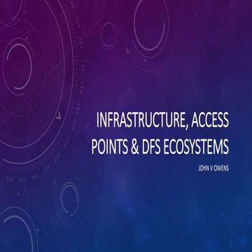 Infrastructure, Access Points & the Development of Digital Financial Ecosystems   